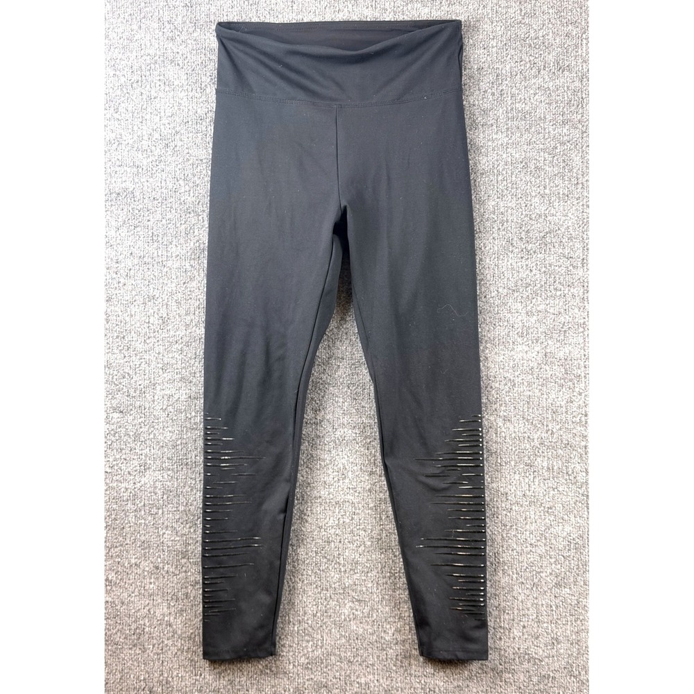 Marika Womens Black High Waisted 7/8 Leggings Sz Small Athletic Yoga Pants Gym